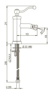Смеситель для биде Paini Duomo 88CR304 хром
